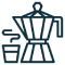 Coffee and tea makers icon